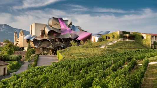 Resort For Couples - Hotel Marques De Riscal is An Unusual Hotel Overlooking Vineyards in Basque
