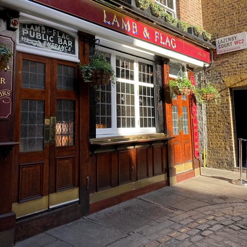 The Lamb & Flag, Covent Garden Opened in 1772 Located at 33 Rose Street