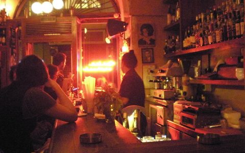 Beirut Pub - Torino Express Has Red Neon Lighting And is located on Rue Gouraud