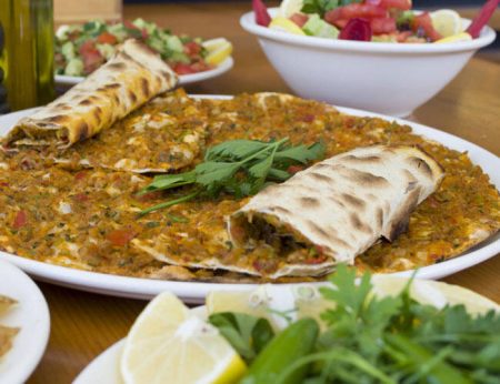 Turkish Cuisines Guide - Lahmacun is A Thin And Crispy Bread Topped With Meat