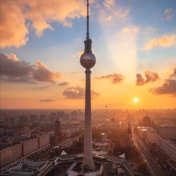Sightseeing in Berlin - TV Tower is Known As Fernsehturm is The Tallest Structure in The City