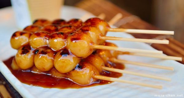 Japanese Street Food - Dango Are Dumplings That Are Similar to Mochi Like Hanami Dango