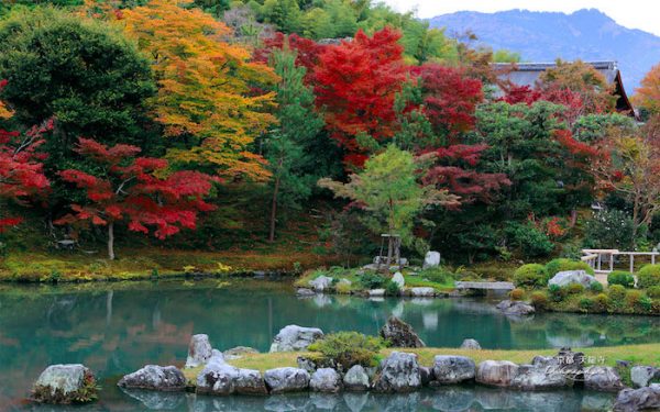 Gardens in Japan - Tenryu-ji Temple has a View Similar to Paintings Located Near Mountains of Arashiyama