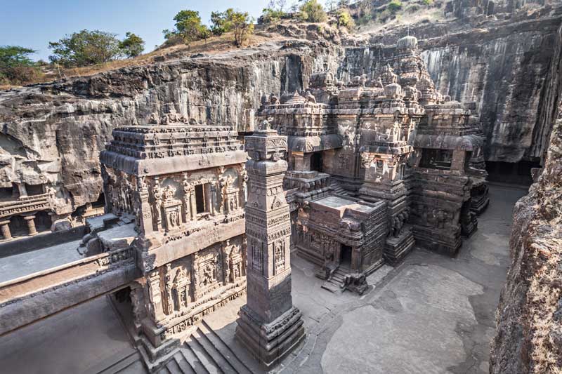The Most Beautiful Temples of India - Kailasa Temple is Located in Ellora Caves