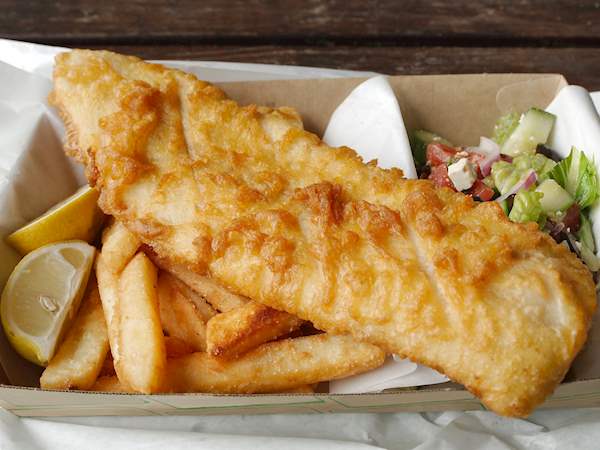 The United Kingdom - Fish and chips Found in Restaurants And Cafes