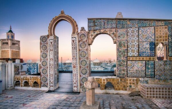 Tourist Attractions in Tunisia - Medina of Tunis With Gate of France or Bab El Bhar