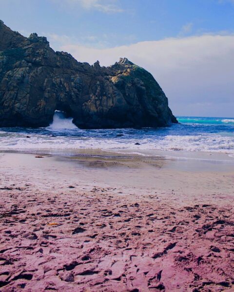 Most Spectacular Pink Beaches in The World - Pfeiffer Beach Ideal For Massage Therapy