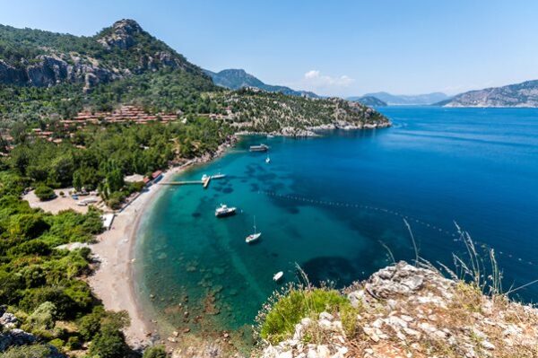 A Guide to Marmaris Beaches - Turunç plajı is Located in The West of Marmaris