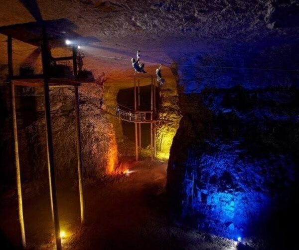 Louisville Mega Cavern Has The Longest Underground Zipline Adventure - Kentucky Caverns; An Underground Journey