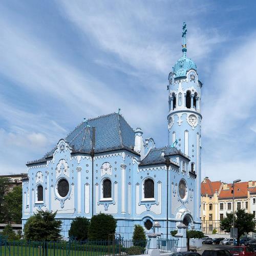 The Blue Church is Located East of Old Town - Top Bratislava Landmarks