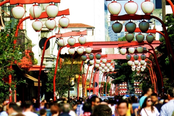 Liberdade Market Centered Around Japanese Community and Japanese Food in Brazil