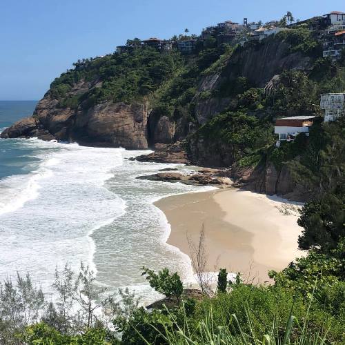 Praia da Joatinga is Suitable for Swimmers and Surfers but has difficult Access