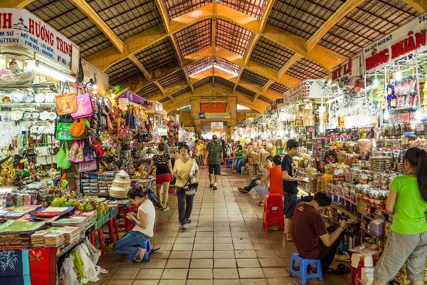 Ben Thanh Market is Located in Center of District 1 - Tourists Can Buy Souvenirs, Clothes, Shoes and Jewelry
