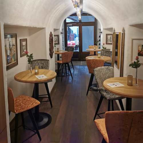 Café Bar Restaurant Maria von Burgund is Very Famous With the Locals near The Golden Roof