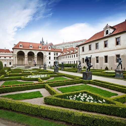 Baroque Gardens in Prague - Waldstein Gardens in Malá Strana District with Beautiful Flowers All-Year-Round