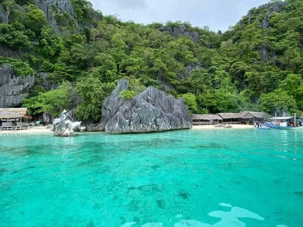 Beautiful Palawan Beaches - Banul Beach in Coron Municipality with Turquoise Water