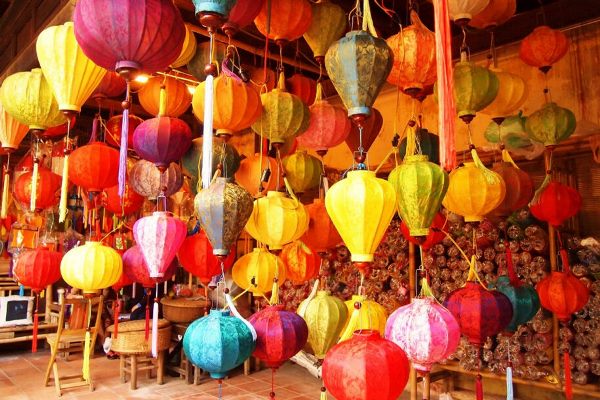 Best Vietnam Souvenirs - Colorful Floating Lanterns or Hoi An lanterns Made for Good Luck and Granting Wishes