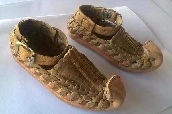 Best Belgrade Souvenirs - Traditional Leather Opanci Shoes Part of National Folk Clothes