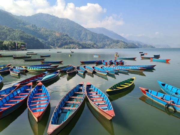 Phewa Lake is located South of Pokhara Valley - Beautiful Attractions in Pokhara Nepal