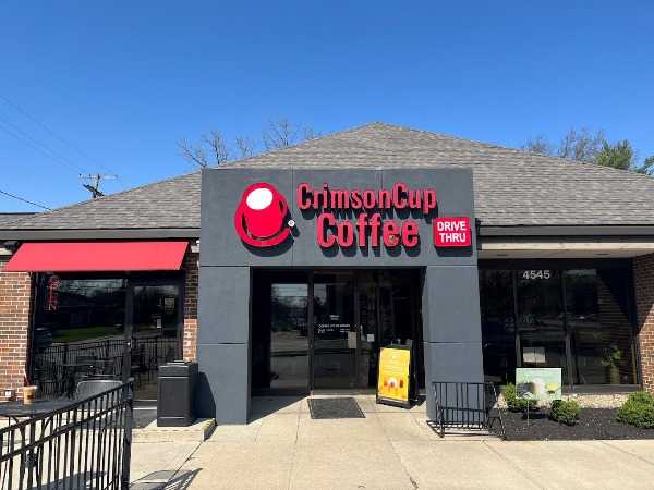 Crimson Cup Coffee Shop Located in Clintonville Neighborhood with a Drive-Thru - Best Coffee Shops in Columbus OH
