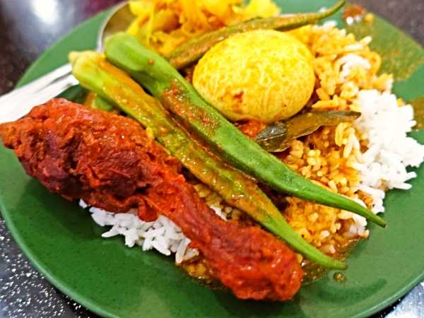 Indian Muslim Nasi Kandar is a Buffet Style Halal Food Available Every Corner of Kuala Lumpur - Popular and Cheap Malaysian Food