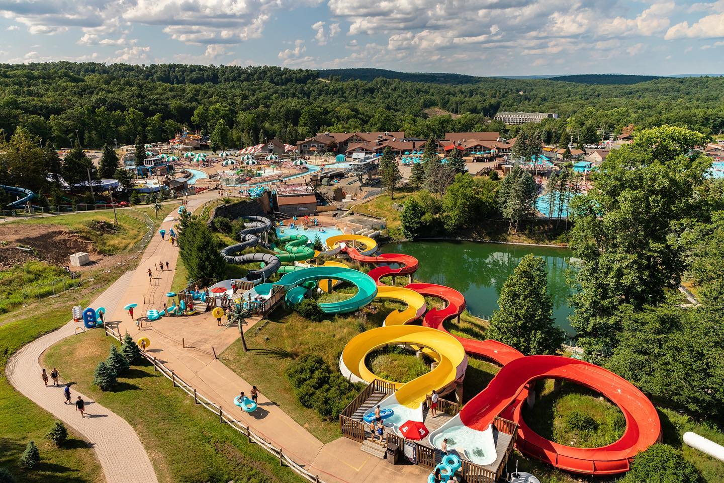 Camelback water park in Tannersville - Pennsylvania's largest indoor and outdoor water park