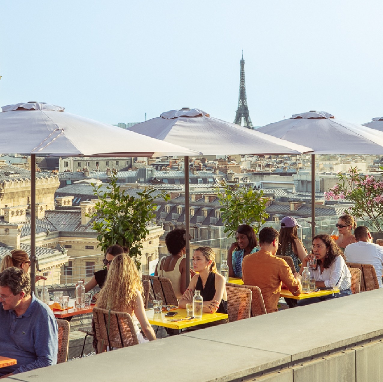 Creatures Paris - one of the best rooftop bars in Paris with a breathtaking view of the Eiffel Tower right next to Opera Garnier