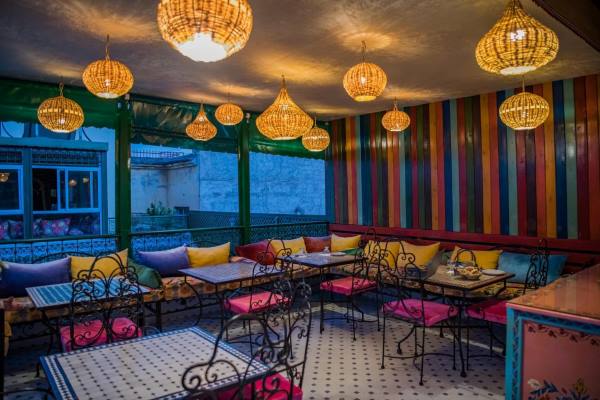 Rooftop Restaurants Fes Morocco - Restaurant Tresor Fes Located in Riad Hotel in the Batha Neighborhood