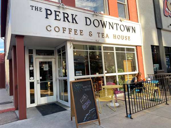The Perk Downtown Located in the Art District with Great Mountain View with Some of the best Coffee in Colorado Springs